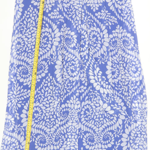 Debenhams Women’s Blue Floral Maxi Strapless Dress Size 12