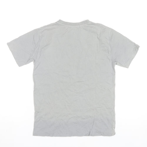 Zara Boys Grey Tiger Graphic T-Shirt 10 Years Short Sleeve Cotton
