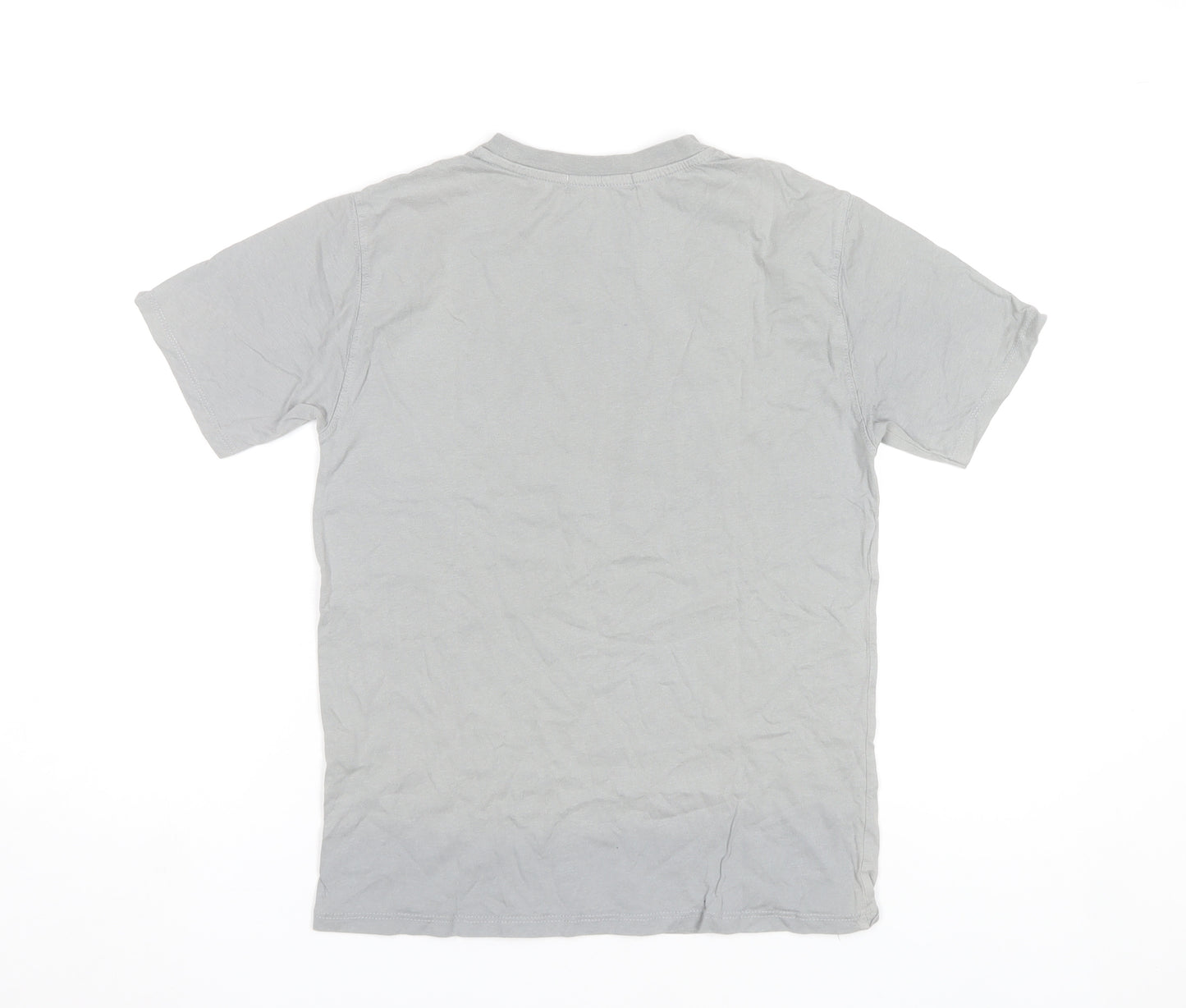 Zara Boys Grey Tiger Graphic T-Shirt 10 Years Short Sleeve Cotton