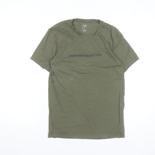 Decathlon Nyamba Men’s Green Slim Fit Graphic T-Shirt M