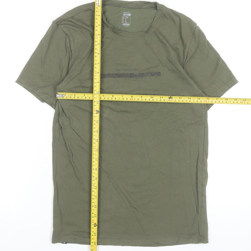 Decathlon Nyamba Men’s Green Slim Fit Graphic T-Shirt M