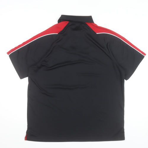 Cleckheaton RUFC Men’s Black Polo Shirt Size M 38/40 Embroidered Logo