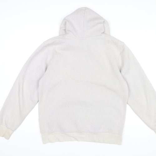 Nicce Mens Beige Pullover Hoodie Medium Regular Fit Logo Fleece