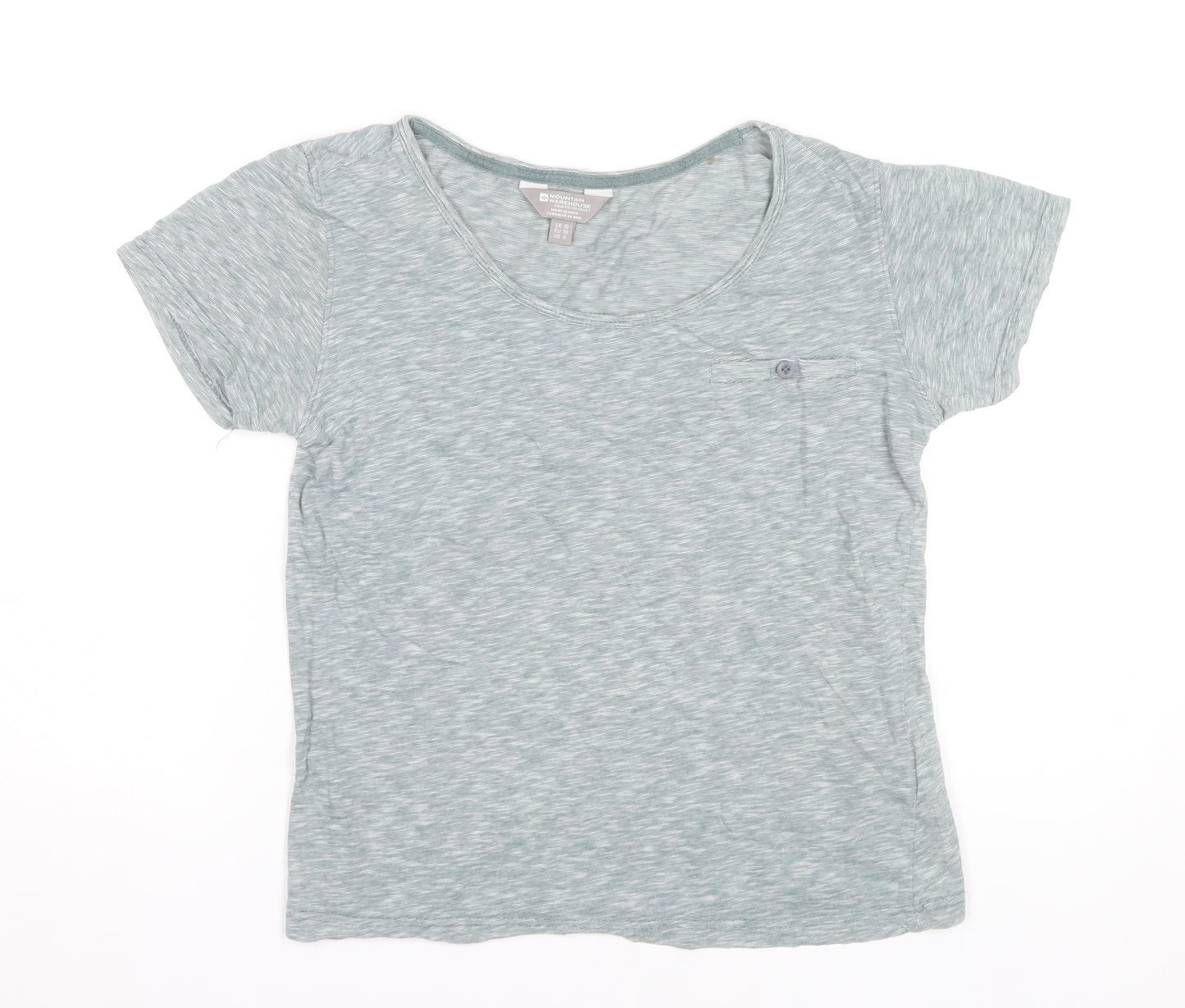 Mountain Warehouse Womens Green Size 10 Cotton T-Shirt