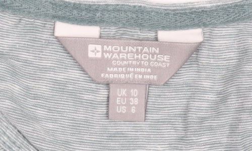 Mountain Warehouse Womens Green Size 10 Cotton T-Shirt