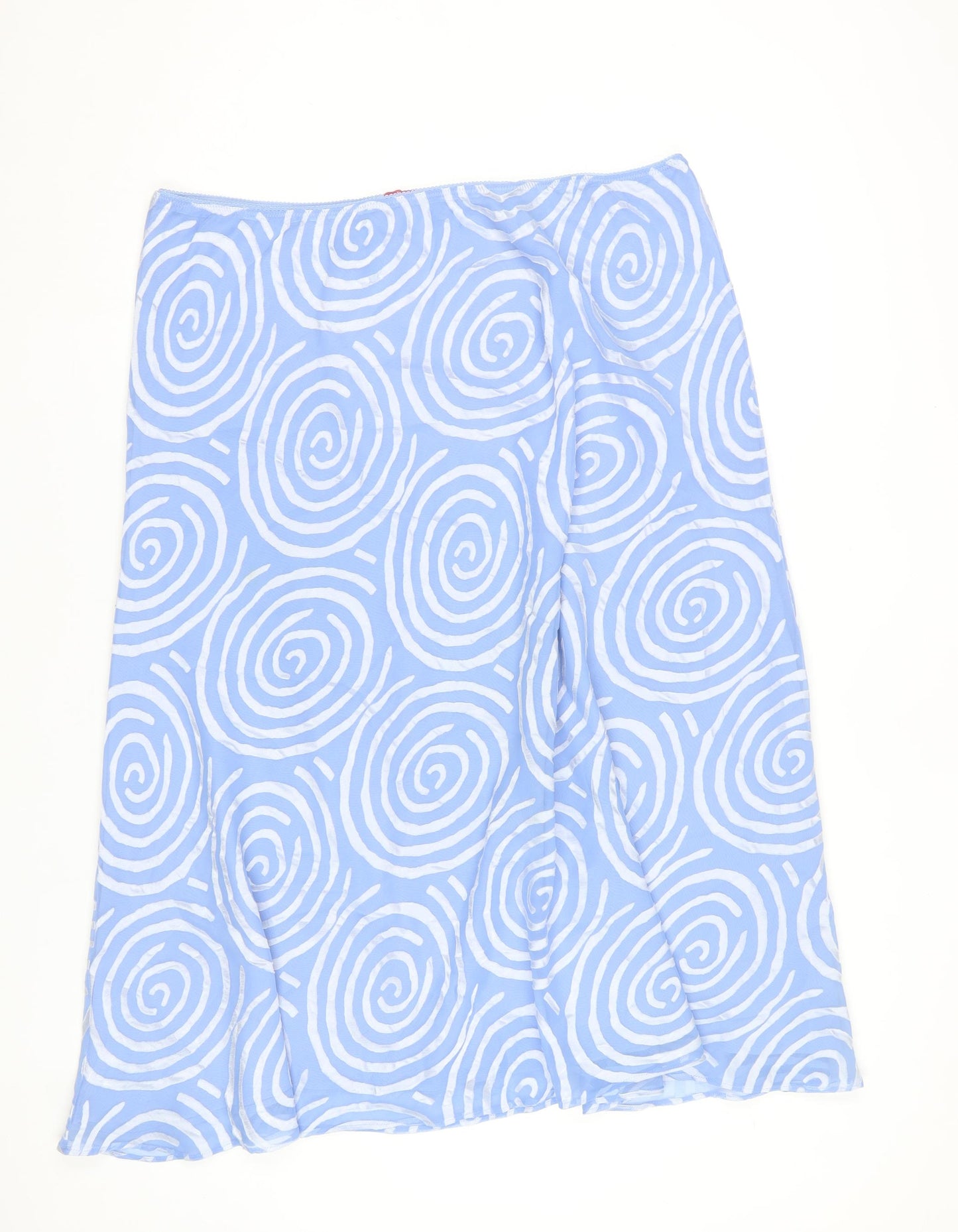 Jacques Vert Women’s Blue A-Line Midi Skirt UK 22 Geometric