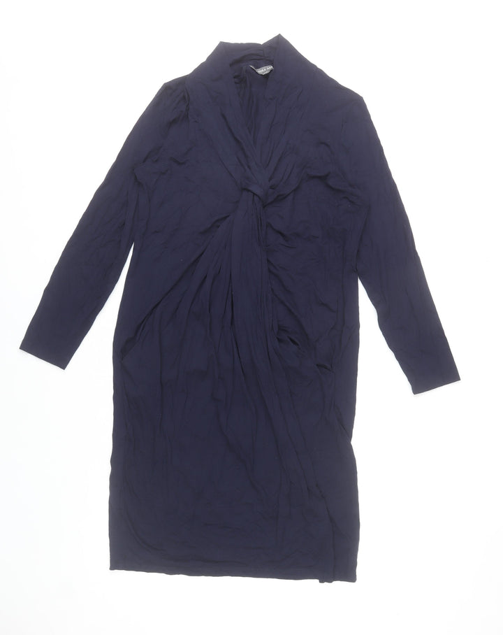 Laura Ashley Women’s Blue Size 14 Sheath Knee Length Dress