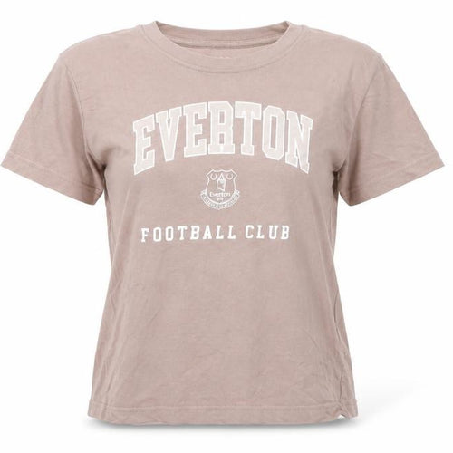 Everton Women Brown XS T-Shirt Short Sleeve Crew Neck Football Casual