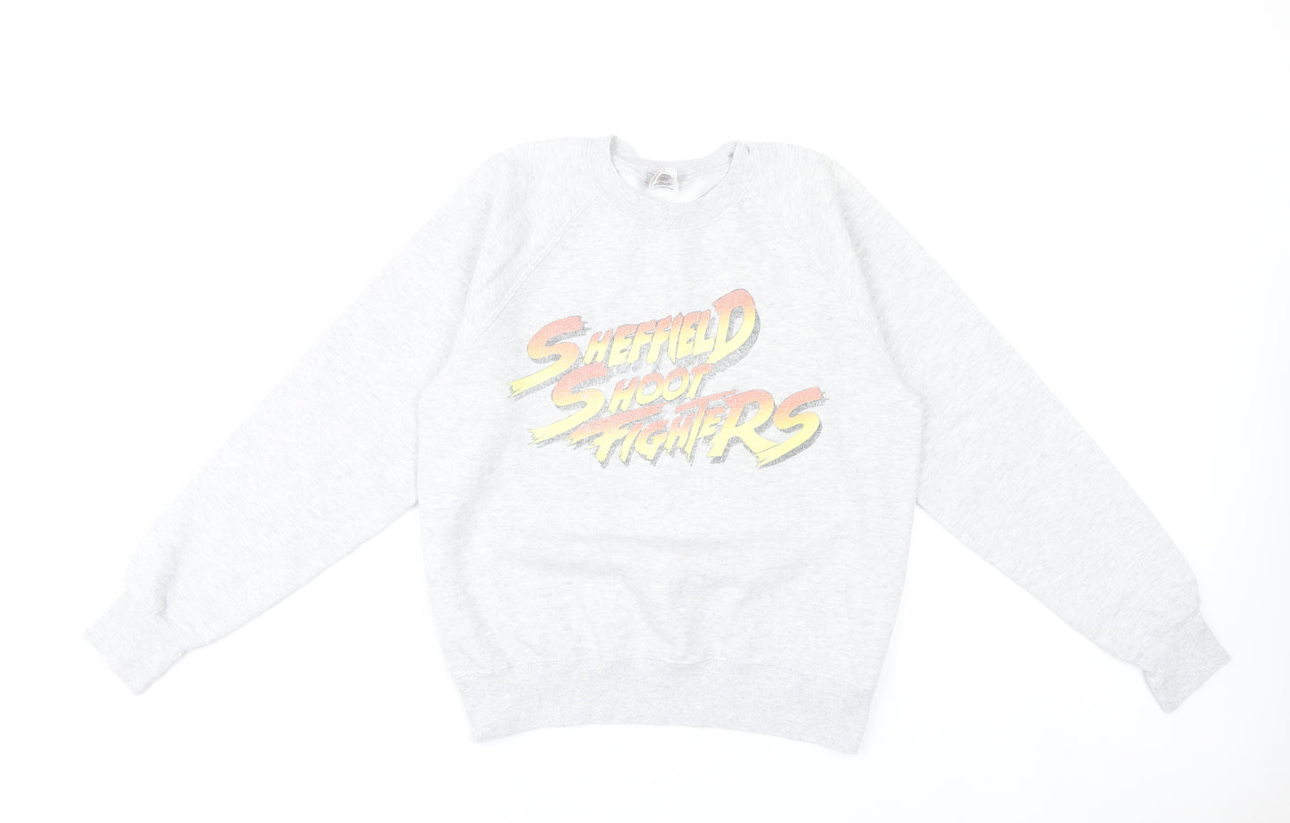 Unisex Adults Grey Sheffield Shoot Fighters Sweatshirt S Regular Fit