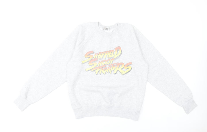 Unisex Adults Grey Sheffield Shoot Fighters Sweatshirt S Regular Fit
