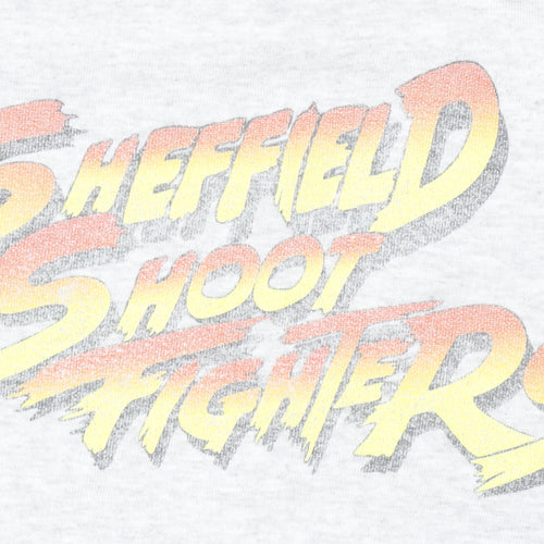 Unisex Adults Grey Sheffield Shoot Fighters Sweatshirt S Regular Fit