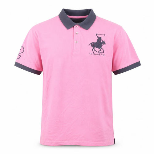 Urban Revival Men's Pink Polo Shirt Size M Cotton Blend Sports Style