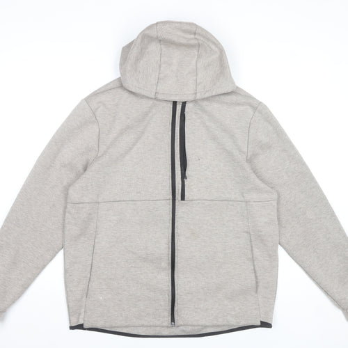 H&M Men’s Grey XL Full Zip Hoodie Jacket with Hood