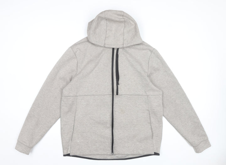 H&M Men’s Grey XL Full Zip Hoodie Jacket with Hood