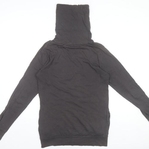Topman Men’s Grey XS Henley Hooded Long Sleeve Cotton T-Shirt