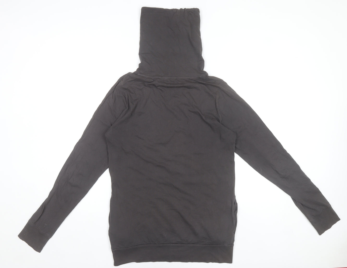 Topman Men’s Grey XS Henley Hooded Long Sleeve Cotton T-Shirt