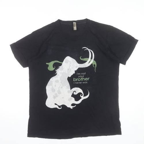 American Apparel Men’s Black Loki Marvel Graphic T-Shirt Size M