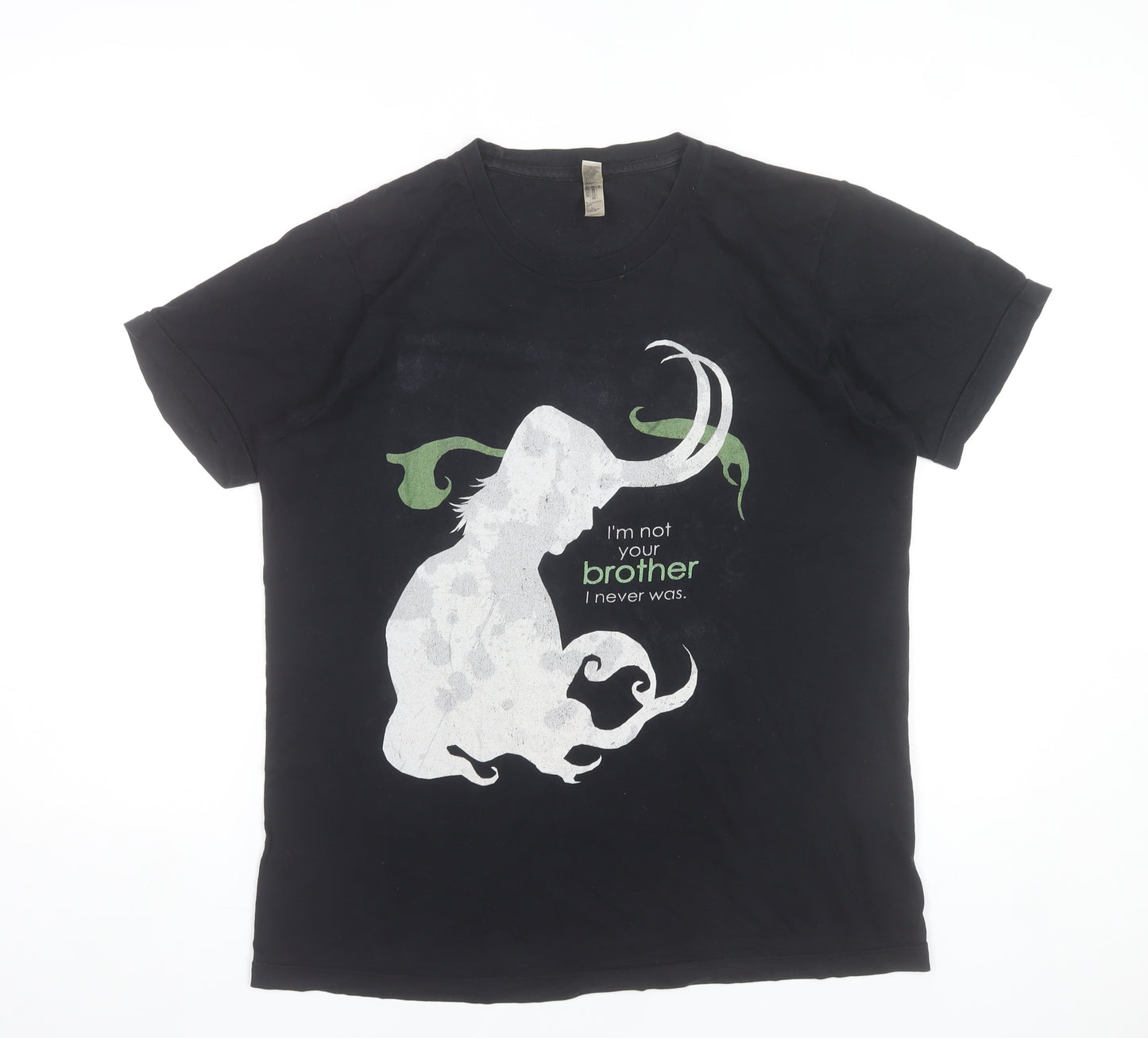 American Apparel Men’s Black Loki Marvel Graphic T-Shirt Size M