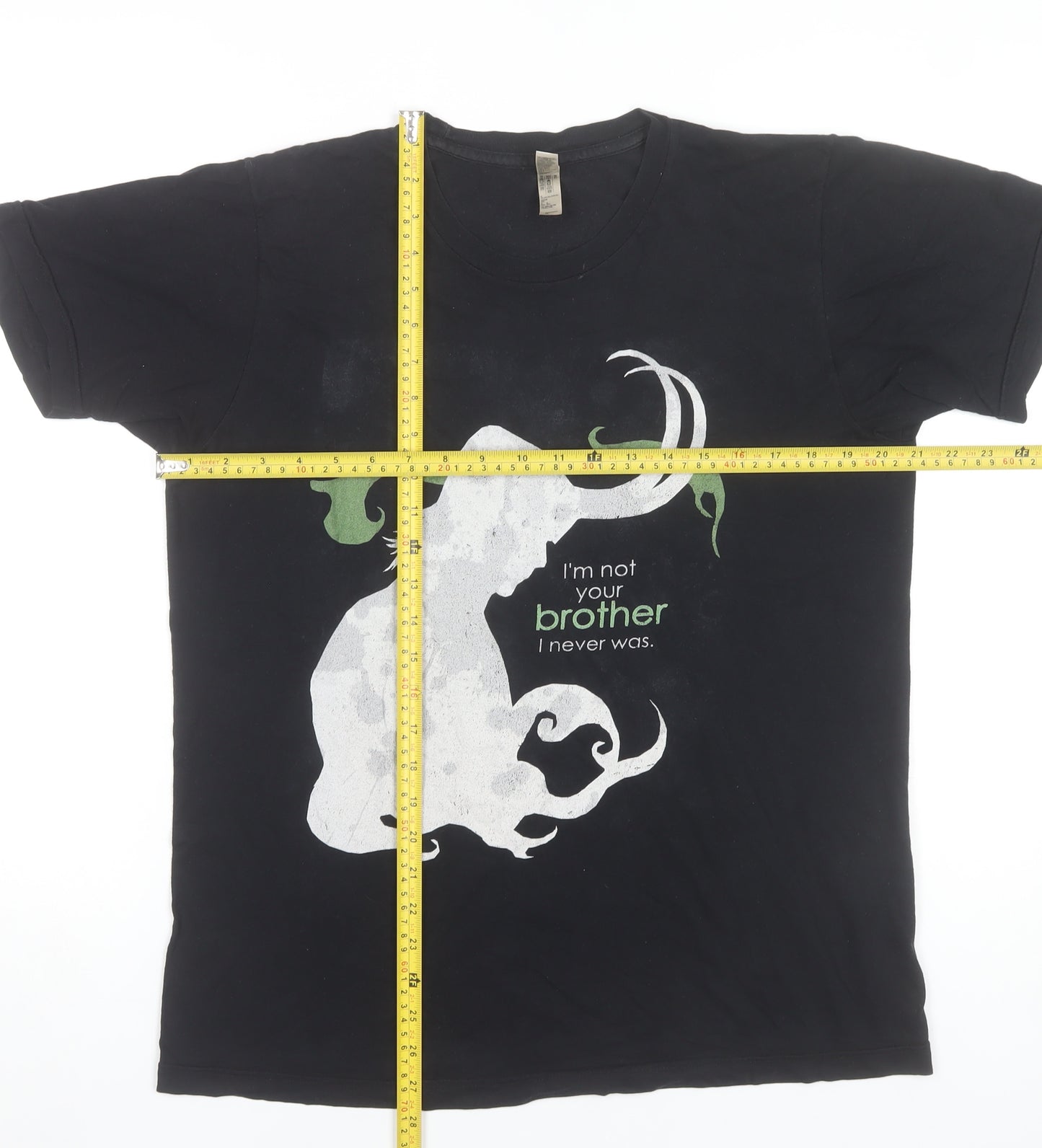 American Apparel Men’s Black Loki Marvel Graphic T-Shirt Size M