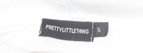 PrettyLittleThing Women’s White Butterfly Hoodie Small Pullover
