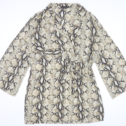 PrettyLittleThing Women’s Snake Print Wrap Dress Size 20