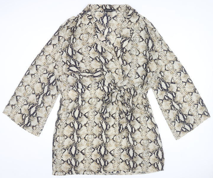 PrettyLittleThing Women’s Snake Print Wrap Dress Size 20