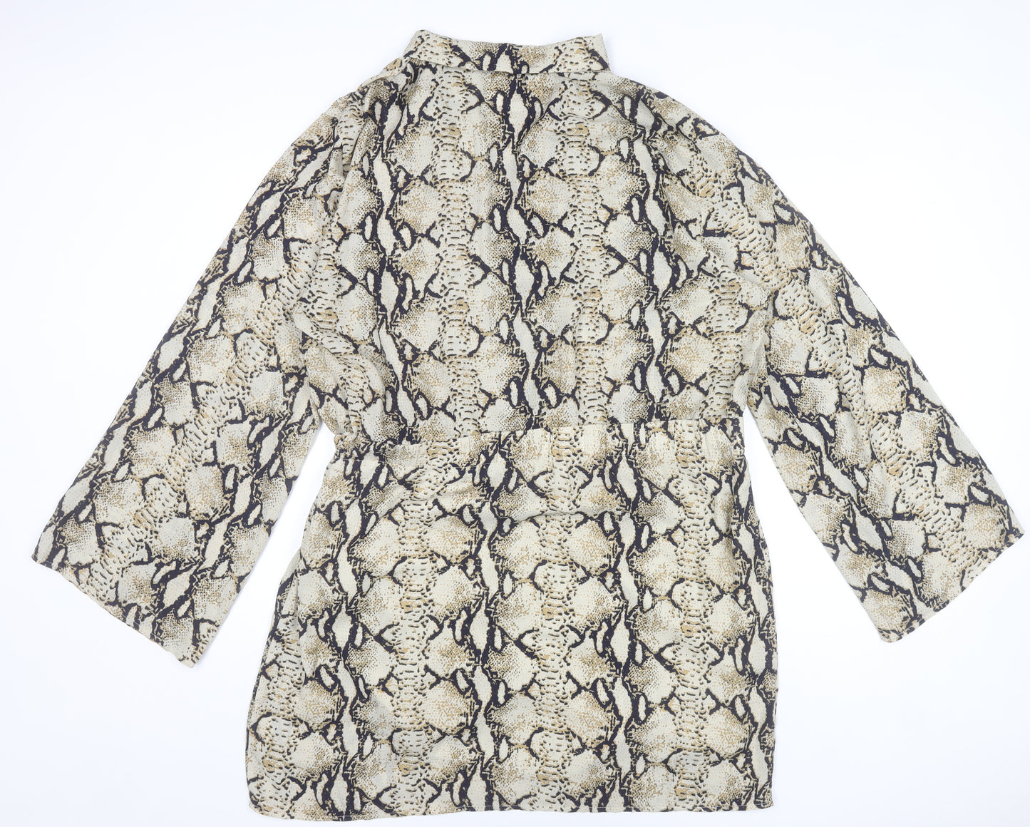 PrettyLittleThing Women’s Snake Print Wrap Dress Size 20