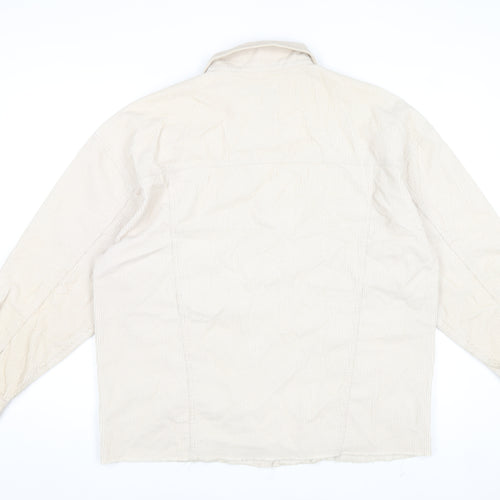 Reserved Womens Beige Corduroy Jacket XL Casual Buttoned