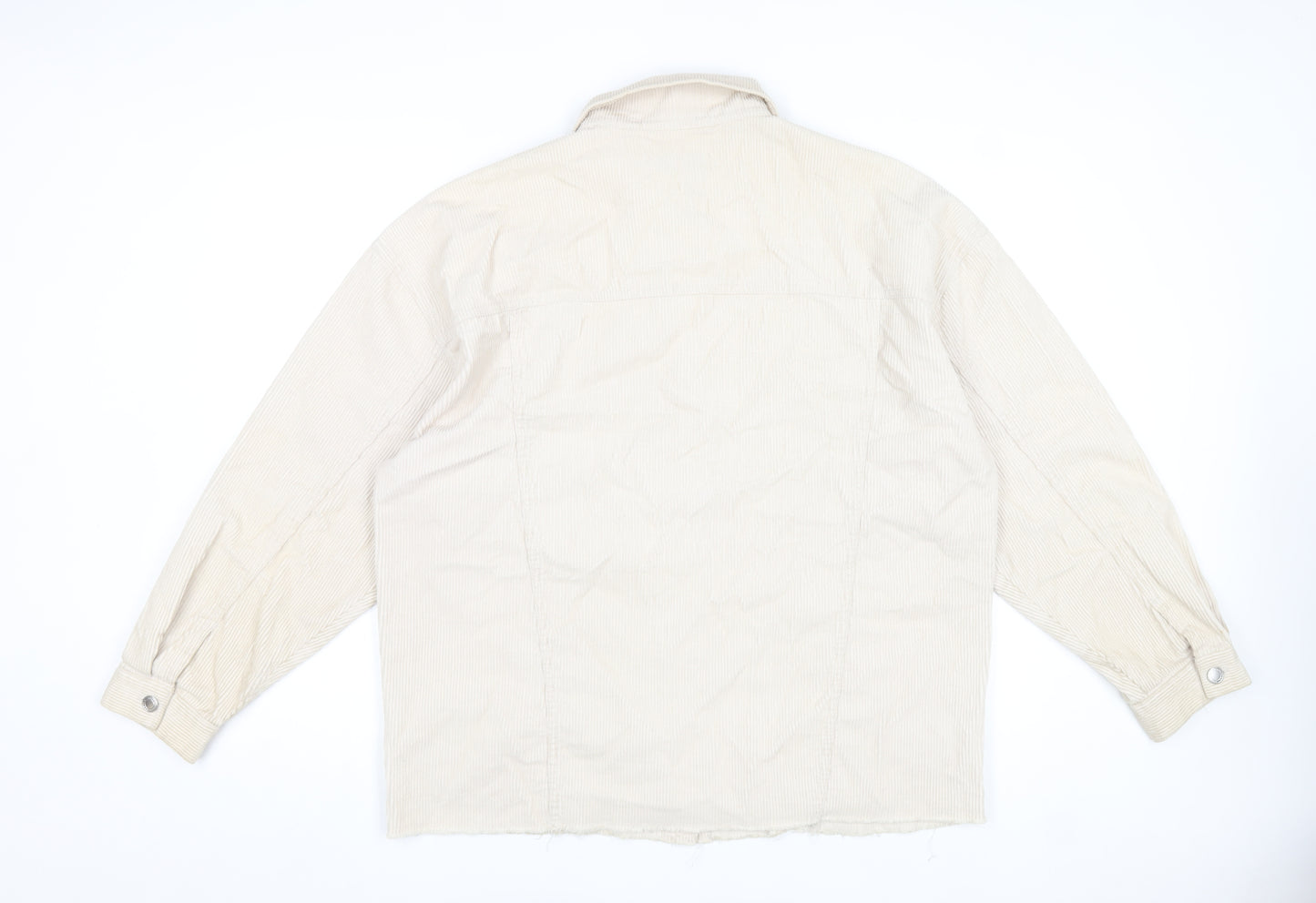 Reserved Womens Beige Corduroy Jacket XL Casual Buttoned