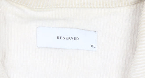 Reserved Womens Beige Corduroy Jacket XL Casual Buttoned