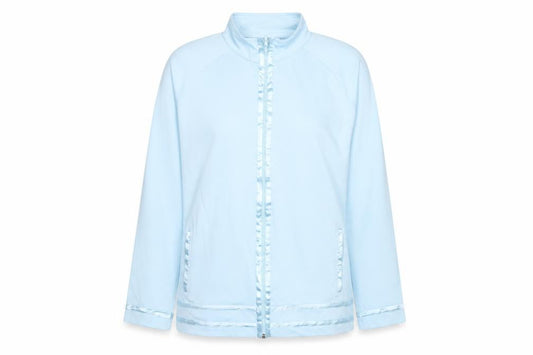 Front view of South Lodge Women’s Blue Full Zip Sweatshirt XL Cotton Blend
