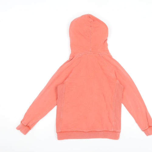 Boden Boys Pink Pullover Hoodie 7-8 Years Cotton Long Sleeve Casual
