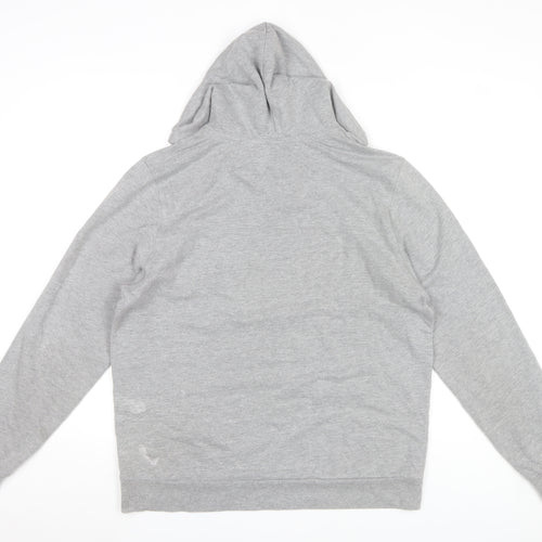 Tommy Hilfiger Men’s Grey Hoodie Pullover Medium Regular Fit