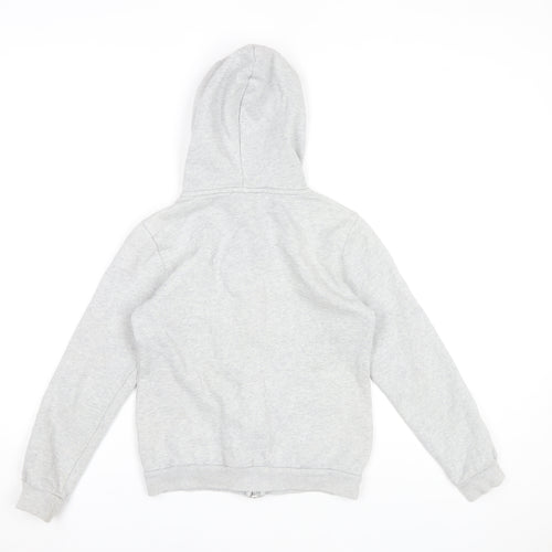 Puma Boys Grey Full Zip Hoodie 11-12 Years Regular Fit Casual Sportswear