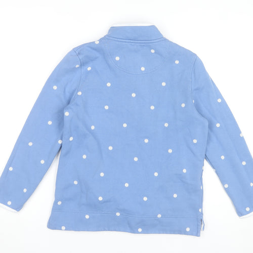 Crew Clothing Women’s Blue Floral Henley Sweatshirt Size 10