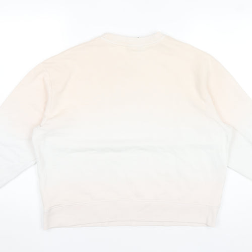 New Look Women’s Ivory Pullover Sweatshirt Size S Cotton Blend