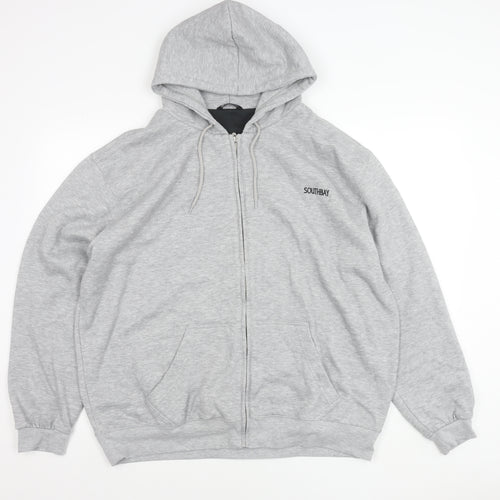 Southbay Unisex Adults Grey Full Zip Hoodie Jacket L