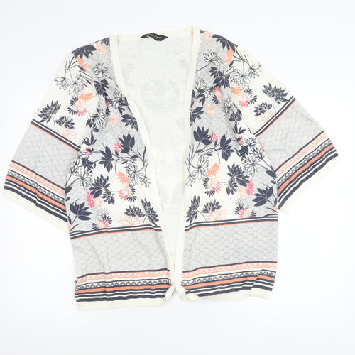 Dorothy Perkins Women’s Multicoloured Floral 3/4 Sleeve Cardigan L
