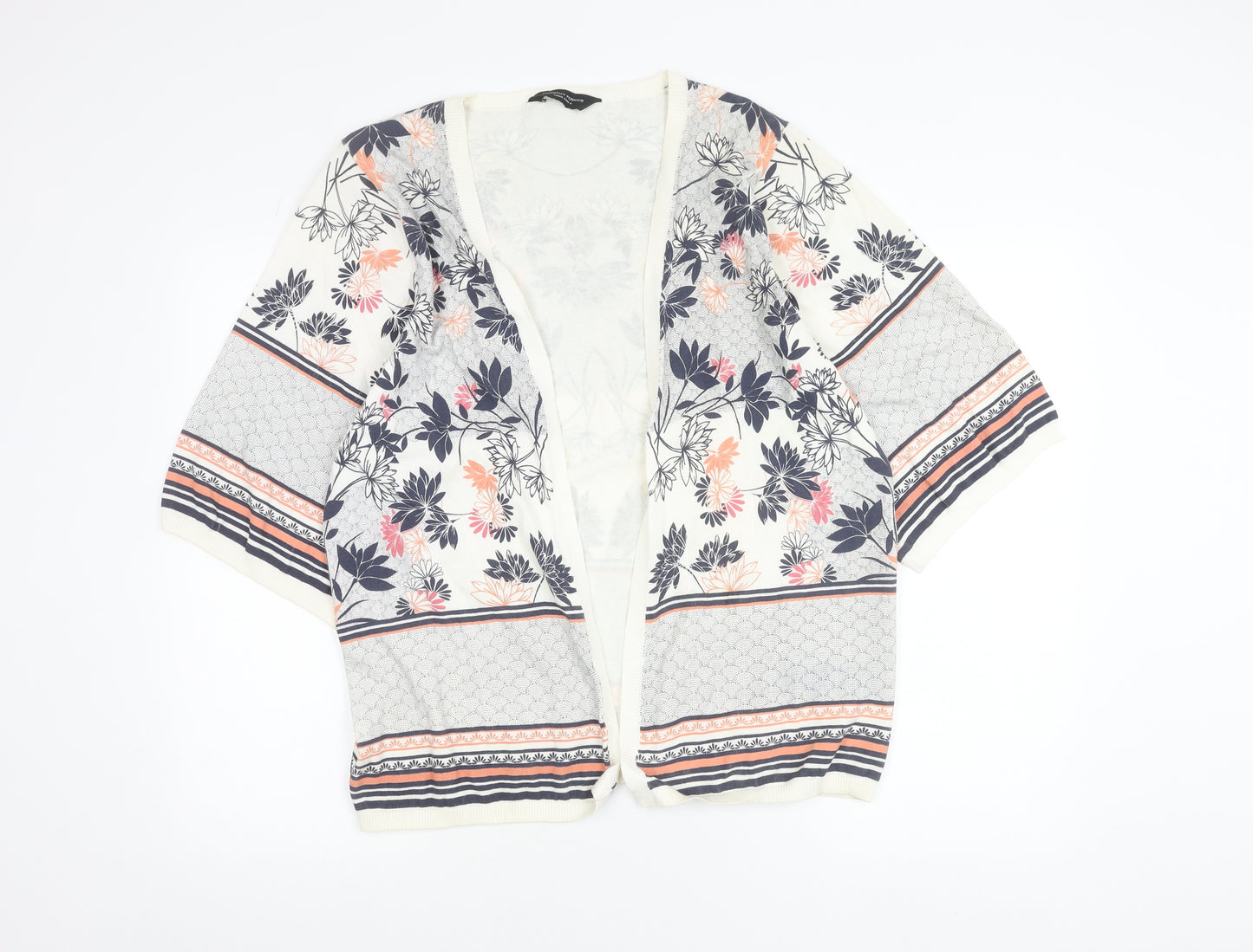 Dorothy Perkins Women’s Multicoloured Floral 3/4 Sleeve Cardigan L