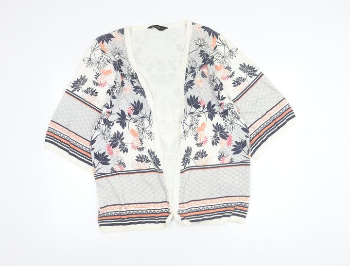 Dorothy Perkins Women’s Multicoloured Floral 3/4 Sleeve Cardigan L
