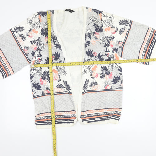 Dorothy Perkins Women’s Multicoloured Floral 3/4 Sleeve Cardigan L