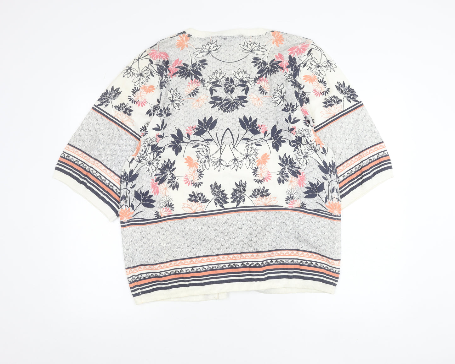 Dorothy Perkins Women’s Multicoloured Floral 3/4 Sleeve Cardigan L