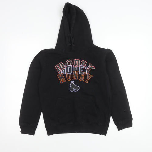Money Boys Black Hoodie 12-13 Years Pullover Graphic Embroidered Logo
