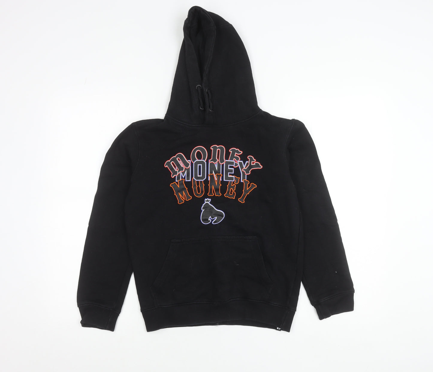 Money Boys Black Hoodie 12-13 Years Pullover Graphic Embroidered Logo