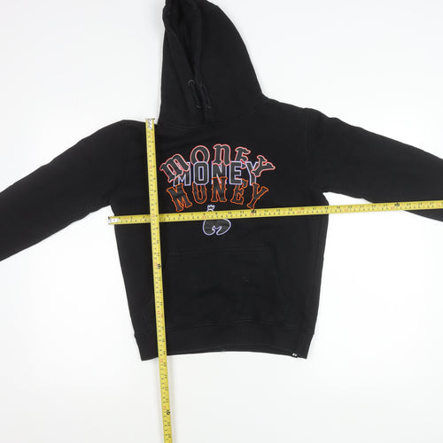 Money Boys Black Hoodie 12-13 Years Pullover Graphic Embroidered Logo