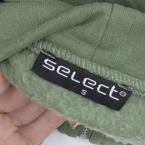 Select Womens Green Small 1/4 Zip High Neck Sweatshirt