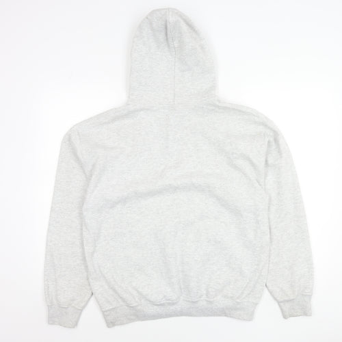 Gildan Unisex Adults Grey Pullover Hoodie M Graphic Print