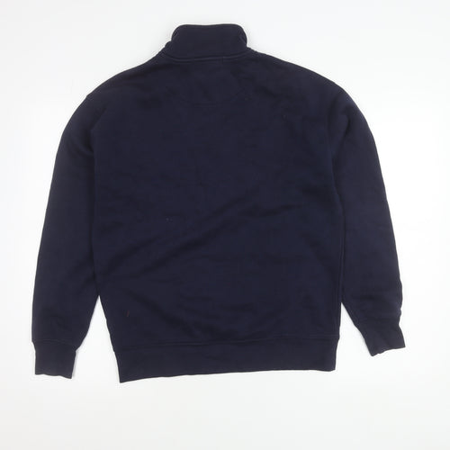 Primark Women’s Navy XS Sweatshirt 1/4 Zip New York Graphic