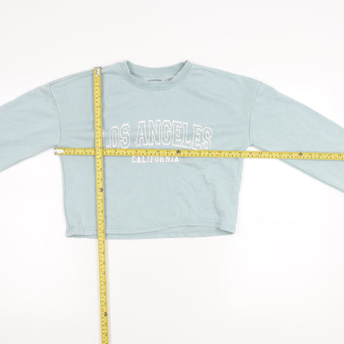 Primark Girls Blue Los Angeles Pullover Sweatshirt 12-13Y Crew Neck