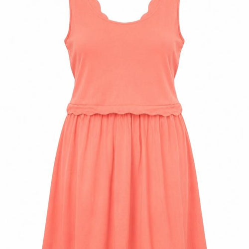 Warehouse Womens Pink Skater Dress UK 12 Sleeveless Jersey Summer